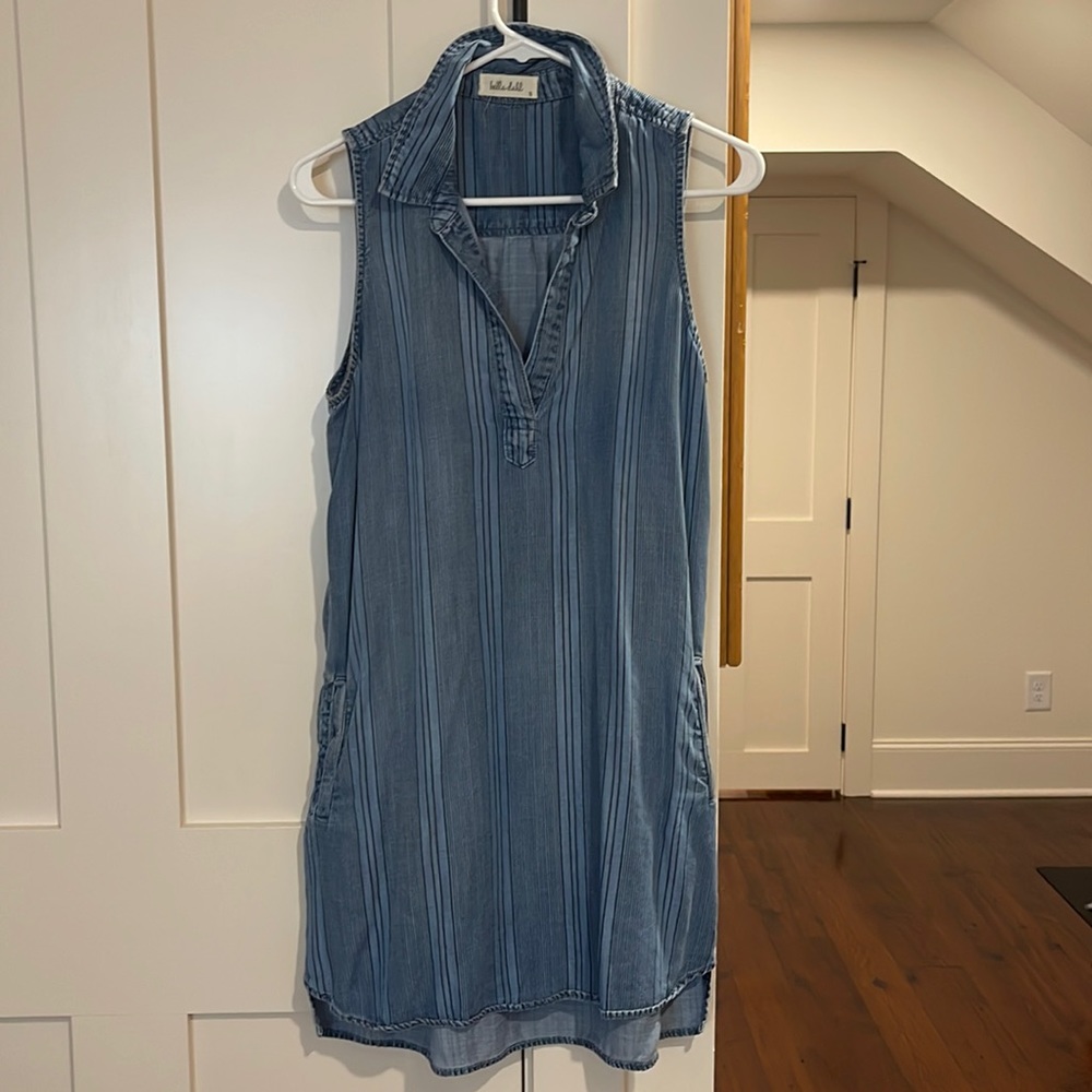 Bella Dahl chambray short dress size small